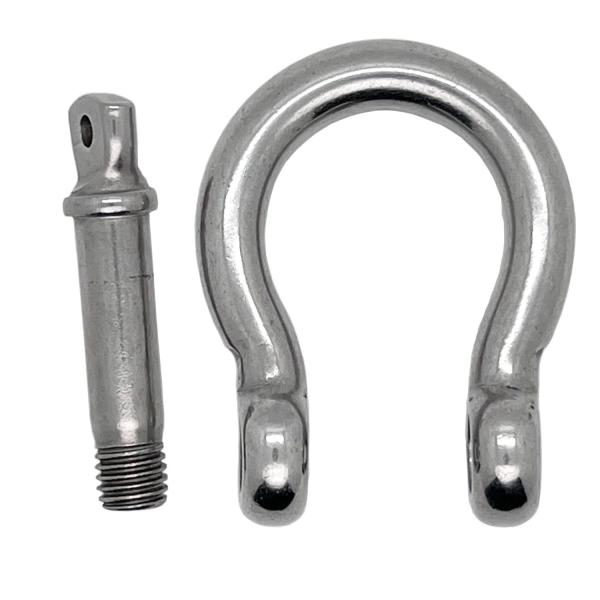Stainless Steel Polished Screw Pin Bow Shackles Perfect for Heavy Duty