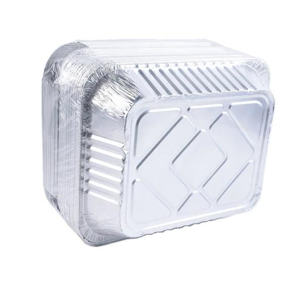 Disposable Food Packaging Aluminum Foil Storage Containers Rectangle Foil Tray