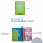 Promotional Customized color PVC travel Passport Cover, Ticket Holder Travel