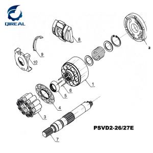 Wholesale High quality PSVD2-26E/27E Hydraulic Pump Repair Parts Kit from china suppliers
