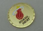 Hard Enamel Personalized Coins By Brass Stamped With Diamond Cut Edge