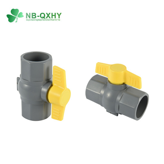 Customized Handle PVC Valve 1/2&quot;-6&quot; ANSI Socket Compact Ball Valve