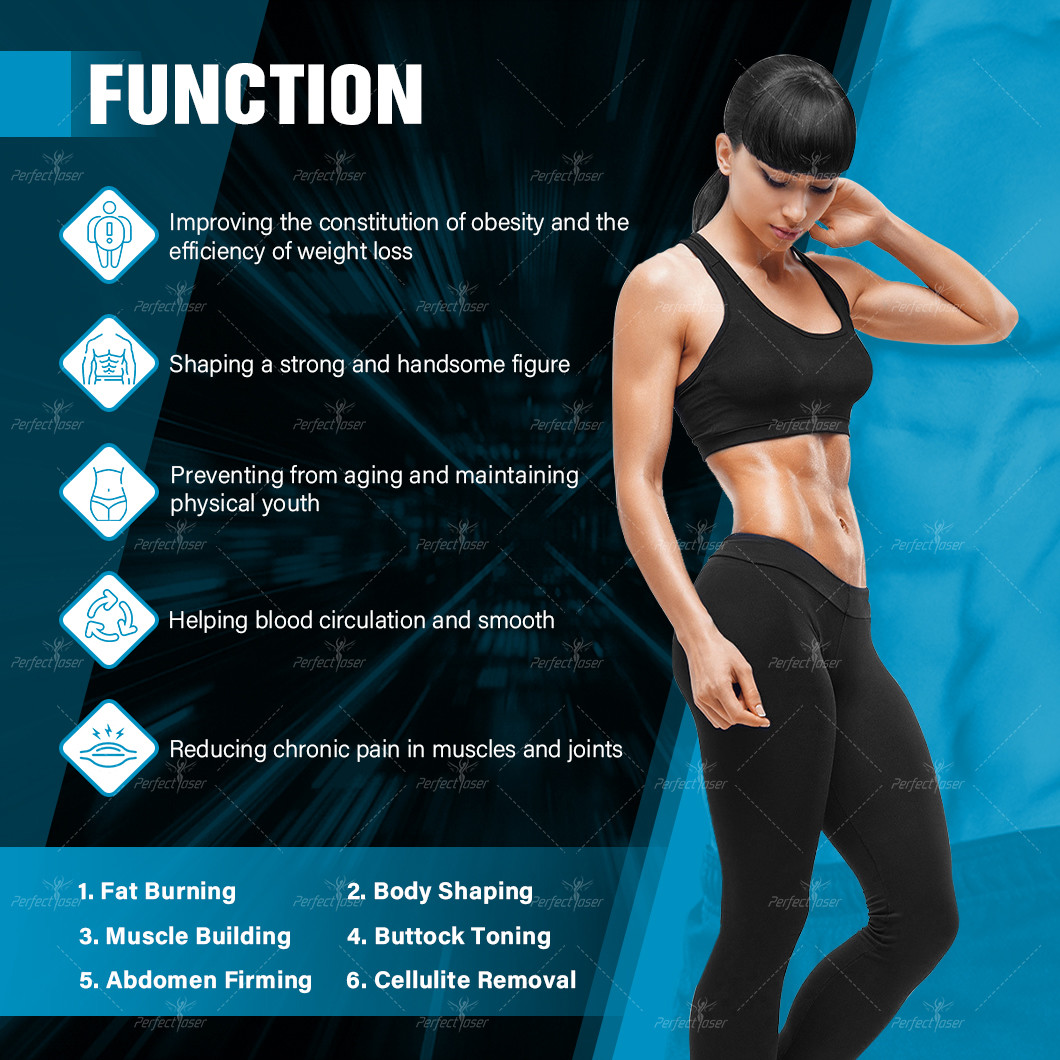 Newest 14Tesla Ems Magnetic Stimulator Muscle Increase Building Pelvic Floor Chair Beauty Machine with 2 Power Supply