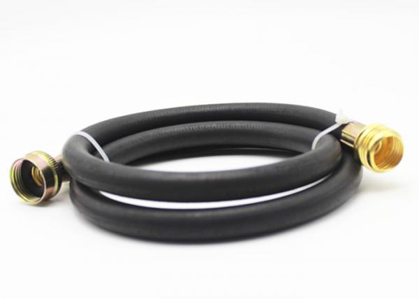 6ft High Tensile Polyester Fiber Rubber Water Hose with 3/4" Female and Male Fittings