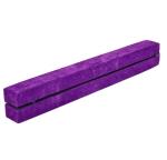 Folding Gymnastics Balance Beam For Skill Performance Training, Purple, Flannel