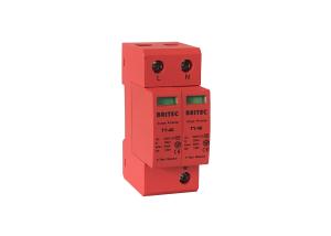 Wholesale 320V Pluggable 40kA 2P Type 2 Surge Protection Device Modular Surge Arrestor from china suppliers
