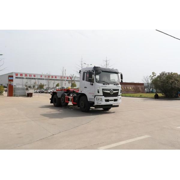 0320 Dimensions 10 Wheels Garbage Collection Truck 18ton 2ton Trash Bin Cleaning Truck Swing Arm Garbage Truck With 25ton Crane