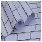 OEM 3D Gray Brick Wallpaper 4ft 2ft Width 3D Brick Wallpaper Self Adhesive