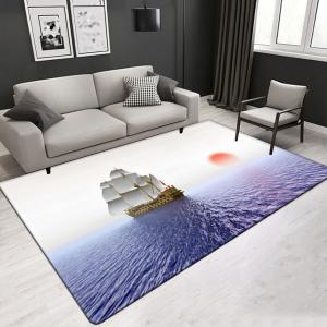 Wholesale Landscape 3D Printing Polyester Fiber Living Room Carpet Luxury Hotel Area Rugs Customized Size from china suppliers