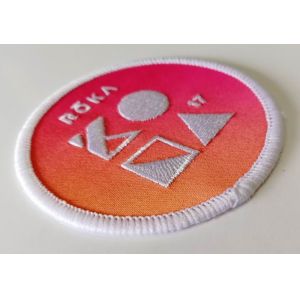 Wholesale custom design Dye sublimation Patches Soft Hand Touch iron on badges from china suppliers