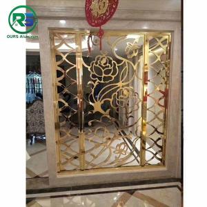 Wholesale 2-4mm Carving Cladding Aluminium Decorative Screens Facades Luxurious Style from china suppliers