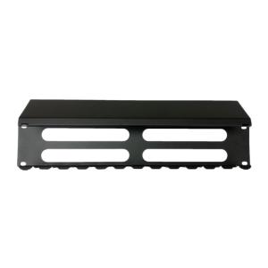 China 2U Network Cabinet Accessories Horizontal Plastic Cable Manager - Finger Duct With Cover - Server Rack Cable Management on sale