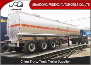 Wholesale 43 Cubic 3 Axles Fuel Tanker Semi Trailer Mechanical / Air / Bogie Suspension from china suppliers