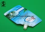 Leak Proof Spout Bags , Washing Liquid Packaging Custom Printed Plastic Stand Up
