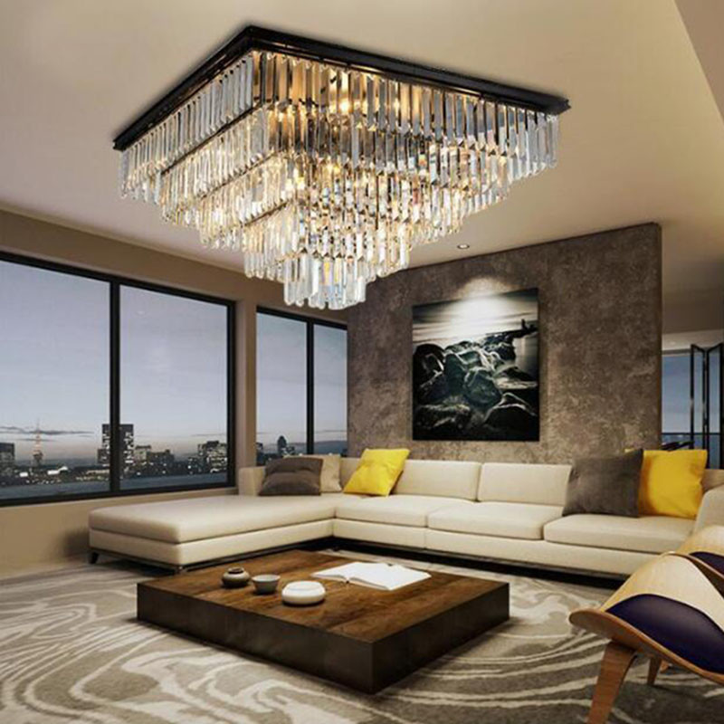 Modern Vintage Crystal Ceiling Light Flush Mounted Crystal Ceiling Light(WH-CA-94)
