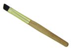 Black Nylon Hair Short Wood Handle Blending Face Brush For Eyebrow