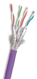 Wholesale Wholesale Bulk CAT7 SFTP 23AWG PVC Purple Cable IEC60332-1 for Reliable Networks from china suppliers