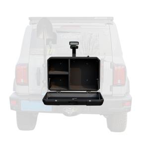 Wholesale WEY TANK 300 Rear Door Outside Storage Box Bag Aluminum Alloy JEEP Fit Net Weight 13.4kg from china suppliers