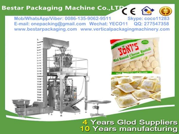 Full set stainless steel frozen ravioli packaging machine,frozen ravioli filling