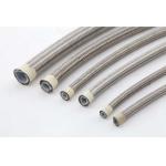1/4" JIC Female 04 Stainless Steel 304 Braided PTFE Hose For Air Compressor