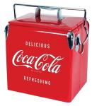 Metal Red Color Outdoor Cooler Box Custom Portable 13L 32x22x36CM