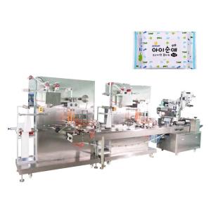 Wholesale 10pcs - 20pcs Wet Wipes Packing Machine 2.8KW Automatic Packing Line from china suppliers