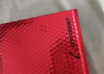 Red Shiny Bubble Mail Bag Logo Customized Dimension Tolerance ±0.2