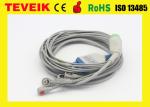 One Piece 5 Leads ECG Cable With Round 12pin Connector For Biolight M7000