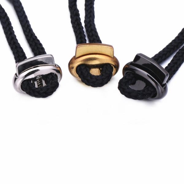 Excessively Zinc Alloy Antiskid Rope Pig Nose Spring Cord Stopper For Rope
