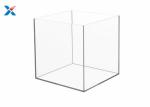 Square Acrylic Packaging Box 4 / 12 Inch 5 Sided Clear Acrylic Gift Boxes