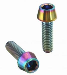 Wholesale Custom M14x1.25 Hex Head Automotive Flange Bolts Titanium Alloy Polished Surface from china suppliers