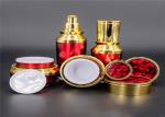 Luxury Matt Purple Diamond Face Cream Containers 15ml 30ml 50ml Acrylic Ball
