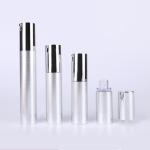 10ml 15ml 20ml 30ml silver plastic PP ABS AS manufacturers airless pump bottle