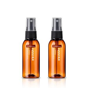 Wholesale Boston Round PET PCR Plastic Spray Bottle 50ml With Fine Mist Sprayer And Over Cap from china suppliers