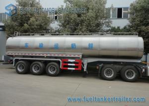 Wholesale 45m3 304 2B Edible Grade Chemical Tank Trailer 3 Axle For Milk / Liquid Food from china suppliers