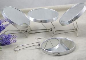 Wholesale Desktop Double sides metal cosmetic mirror,Silver Plating Makeup Mirror from china suppliers