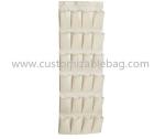 Fashion Blue Non Woven Storage Boxes 24 Pocket Over Door Shoe Organizer