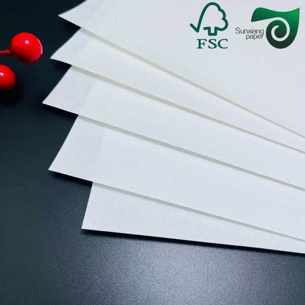 FSC Certified Virgin White Kraft Paper Rolls 24" 35" 150gsm 170gsm 190gsm For Paper Bags