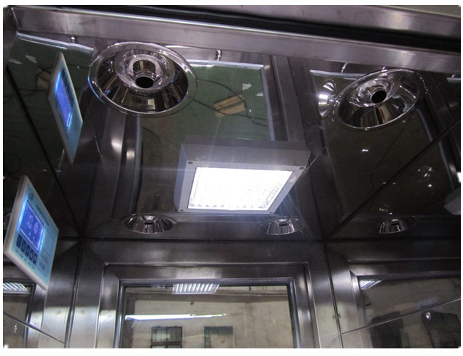 Anti Static Stainless Steel Pharmacy / Lab Clean Room Air Shower For Two Person