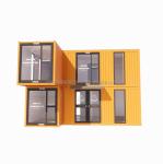 s Modern Double-Story Glass Walls Container House using 50/75/100mm Wave