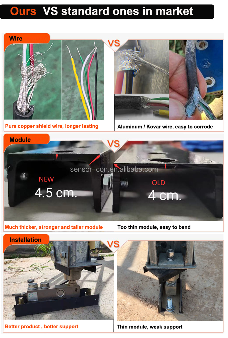 SC8320M load cell 05 ton to 5 ton 10 tons silo load cell for weighing module shear beam
