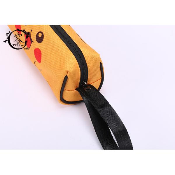 Pokemon Pikachu Zipper Pencil Case , Waterproof Travel Makeup Canvas Pencil Holder