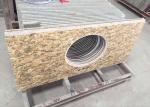 Polished Granite Vanity Countertops / Granite Slab Countertop With Sink Hole