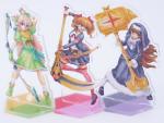 Offset Printing Acrylic Stand Figures Pedestal Display Stands 11cm X 6.5cm