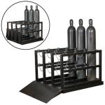 16 Cylinder Gas Tank Storage Rack 4 Wide By 4 Deep Metal Fab Products
