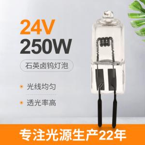 Wholesale 24V 250 Watt Quartz Bulb Halogen Projection Lamp Stage Lighting 50hrs GY6.35 Socket from china suppliers