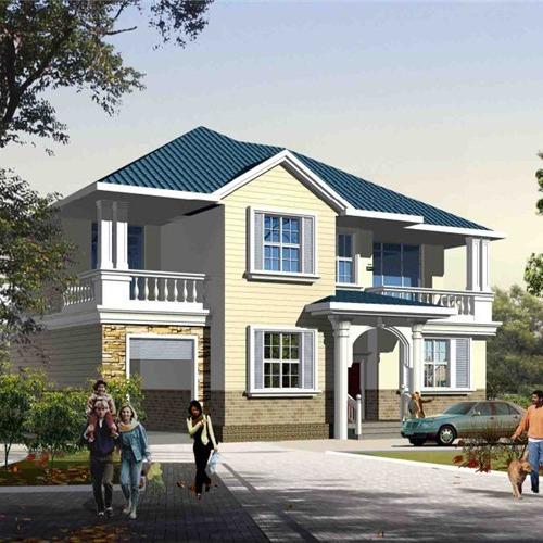 Prefabricated Architectural Prefab Homes / Double Story Prefab Homes Resort