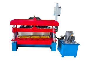Wholesale Customized Trapezoidal Steel Sheet Metal Roll Forming Machine For Wall And Roof from china suppliers