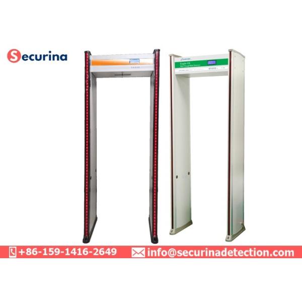 EDSP Technology 8 Zone Door Frame Metal Detector With LED Light Bar Alarming