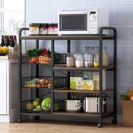 4 Tier Removable Kitchen Storage Rack , Anti Rust Kitchen Plate Rack Shelf
